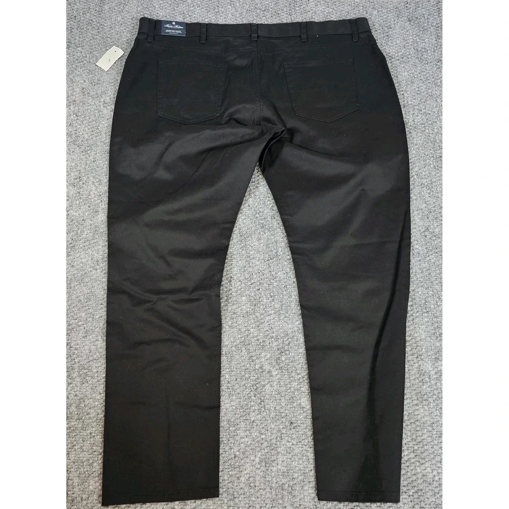 NWT Brooks Brothers Mens Pants Black 42x30 Advantage Chino Stretch Clark Fit - Picture 6 of 6
